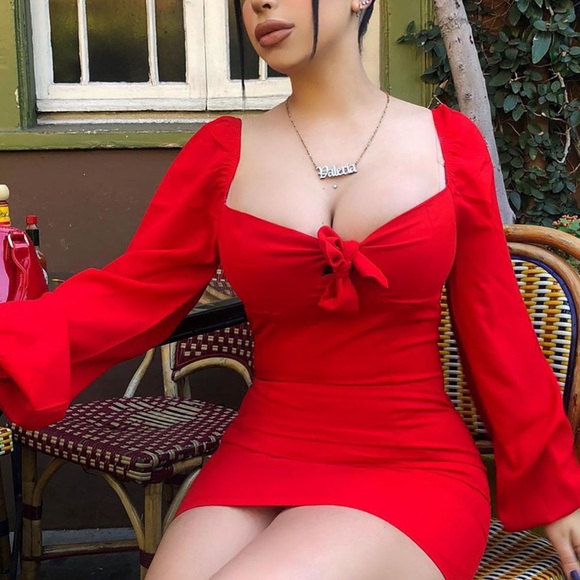 Fashion nova Sweet Sayings Mini Dress - Red - Picture 1 of 4